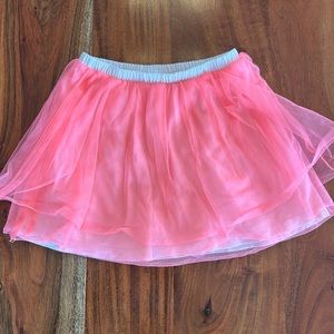 Crewcuts neon pink tulle skirt.